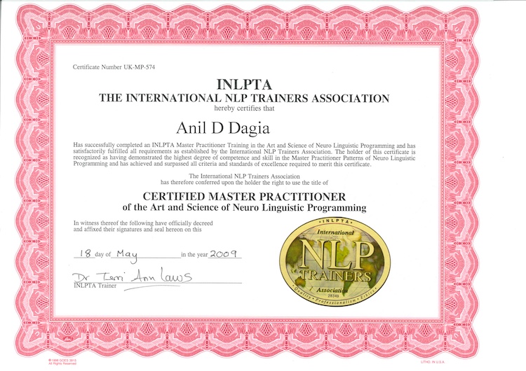 nlp master practitioner